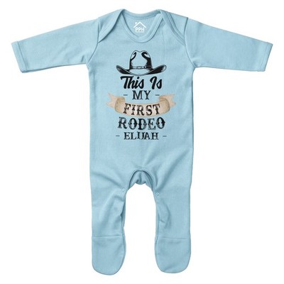 Personalisierter First Rodeo Strampler für Baby Strampler Geschenk Western