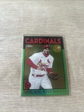 2021 Topps Chrome Nolan Arenado 1986 Green Refractor /99! #86BC-5
