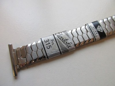 Rowi Elastofix 1960's N.O.S. 22 MM stainless steel watch bracelet