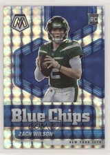 2021 Panini Mosaic Blue Chips Mosaic Prizm Zach Wilson #2 0cv