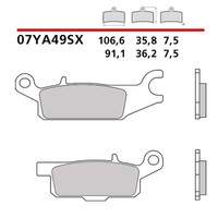 Brembo Vordere BREMSBELAGE-KIT FUR Yamaha YFM FGP Grizzly 700 07-13-07YA49SX