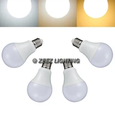 4X LED Light Bulbs 7W Daylight Cool White A19 Equivalent 60W Incandescent Lamp