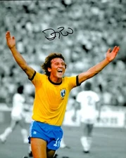 Zico Signed 10x8 Photo Brazil Flamengo Kashima Antlers Autograph + COA
