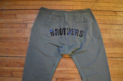 DSQUARED2 Selten Vintage Look Black Brothers Druck Militar Grün Jogginghose S-L