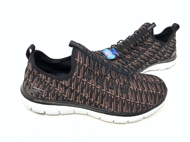 skechers flex appeal rose gold