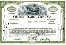 Aktie: Collins Radio Company,  1 Anteil, 1966 (135)