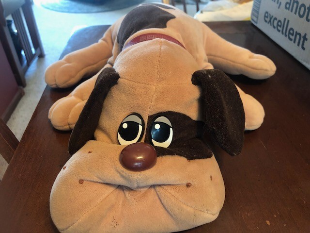 Vintage Pound Puppies Brown with Dark Brown Spots 18" Puppy Tonka 1985