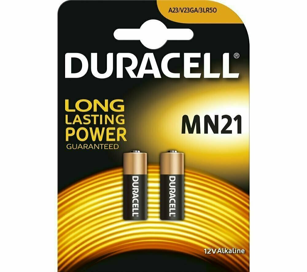 2 Pcs Duracell A23 23A, A23BP, GP23, MN21, 21/23 12V Alkaline  