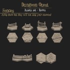 Hex Dungeon Fence tiles Fantasy tabletop terrain, wargaming 28mm