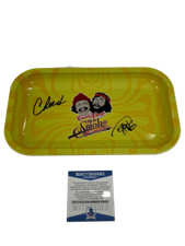 CHEECH AND CHONG SIGNED LARGE ROLLING TRAY AUTOGRAPH BECKETT PROOF COA 14