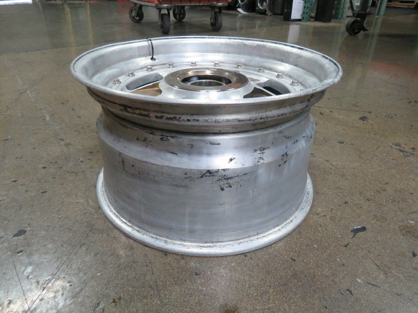Ferrari Testarossa, Wheel, 3 Piece w/ Knock Off Adapter, Aftermarket