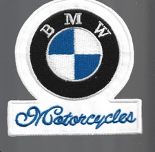 NEW 3 3/4 x 4" BMW Motorcycle Iron on Patch Free Shipping