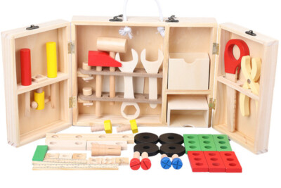 Wooden Tool Box Toy - IFIT MONTESSORI PRACTICAL LIFE MATERIAL