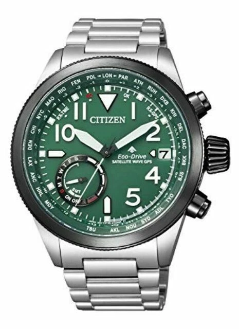 CITIZEN PROMASTER LAND CC3067 70W Eco Drive Satellite Wave GPS Watch Men s