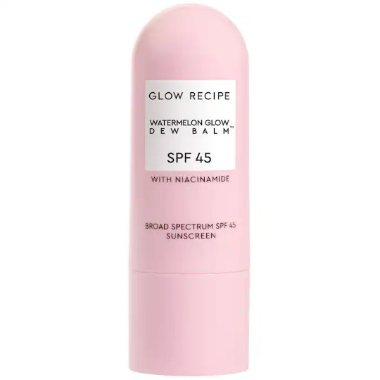 Watermelon Glow Niacinamide Dew Balm Face Sunscreen Stick- SPF 45, 0.58 oz - New