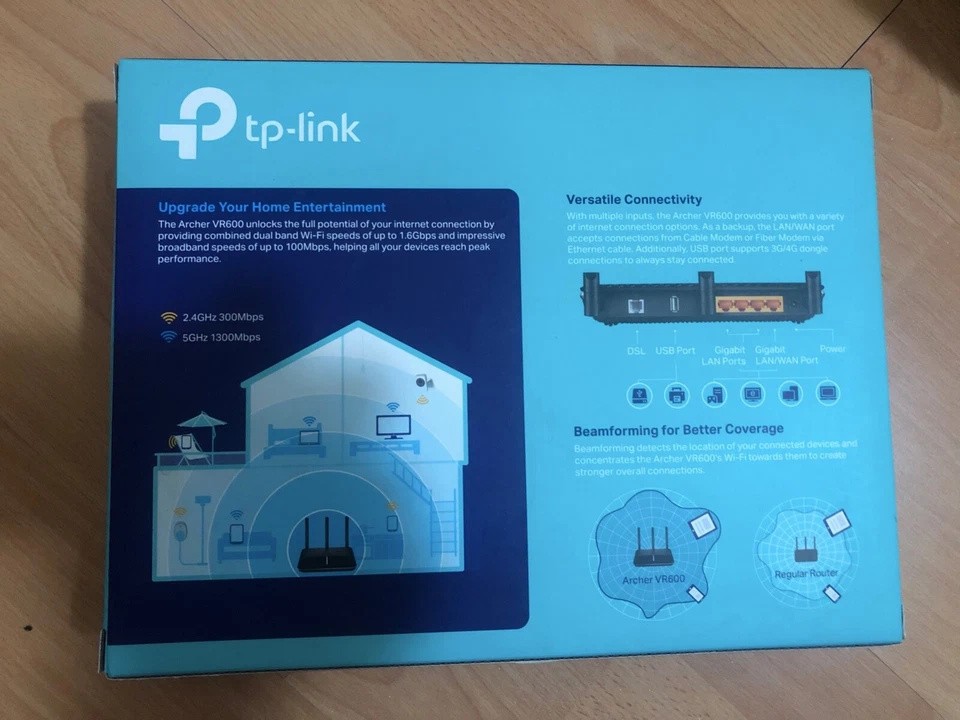 TP-Link Archer AC1600 Wireless Gigabit VDSL/ADSL Modem Router - Pristine - Image 3 of 3