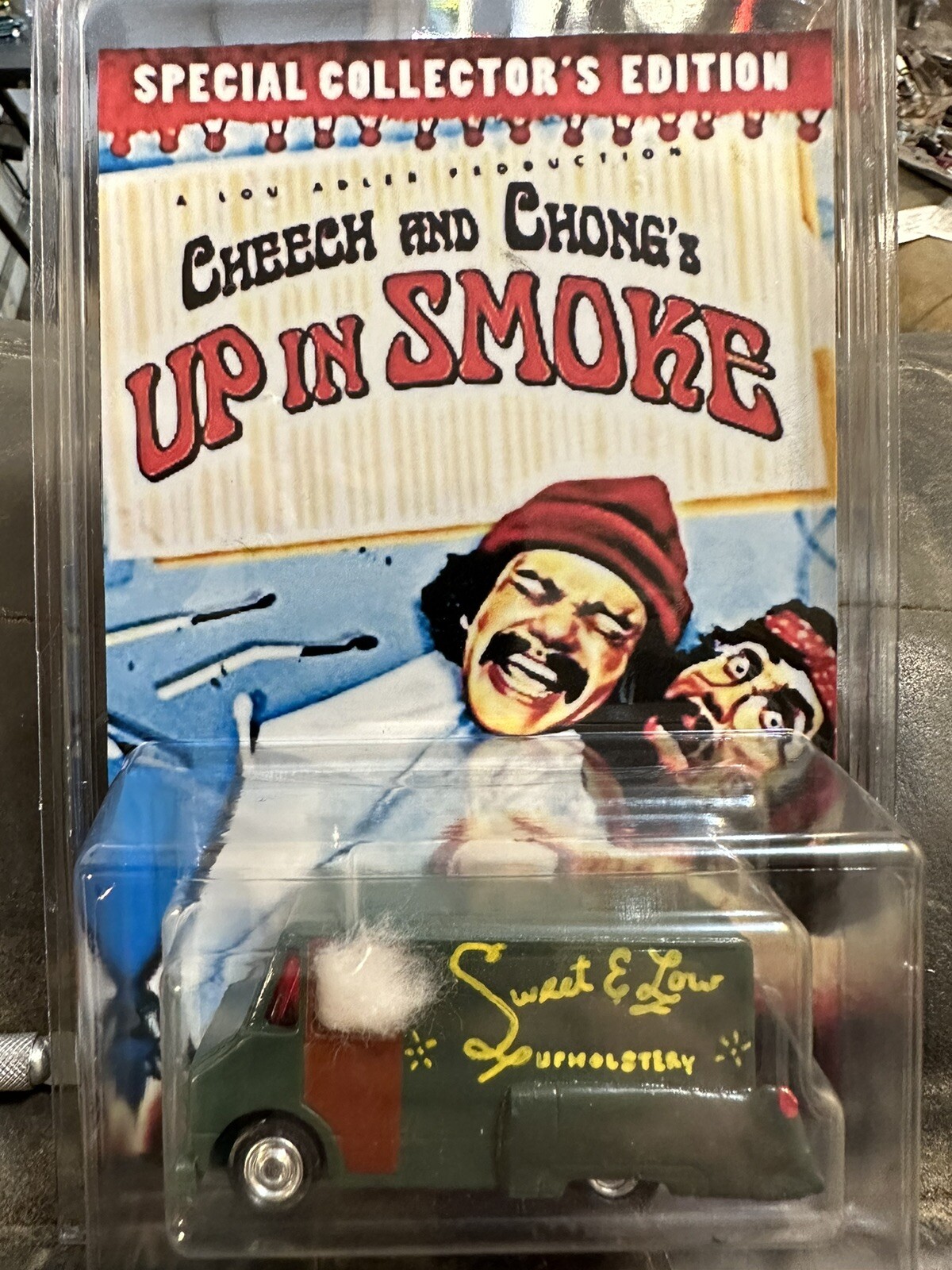 PREMIUM CUSTOM Cheech And Chong Hot Wheels Up In Smoke Movie Van REAL RIDERS