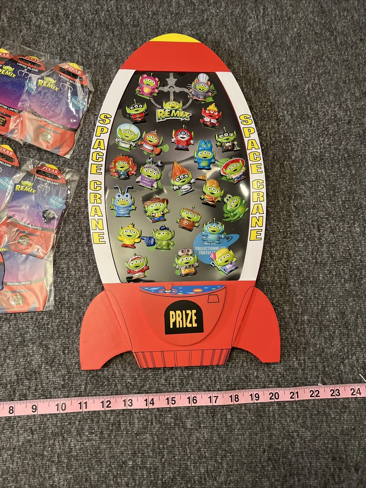 Disney Pixar Toy Story Alien Remix Pin Complete Set with Space Crane Pin Holder