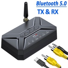 40M Bluetooth 5.0 Transmitter & Receiver aptX Car Home TV Stereo Audio Adapter