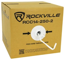 Rockville RCC14-250-2 CL2 Rated 14 AWG 250' CCA Speaker Wire In Wall Ceiling 70V