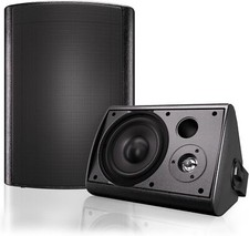 Herdio 6.5" Bluetooth Speakers Outdoor Wired Bass Stereo Wall Mount Speaker 400W