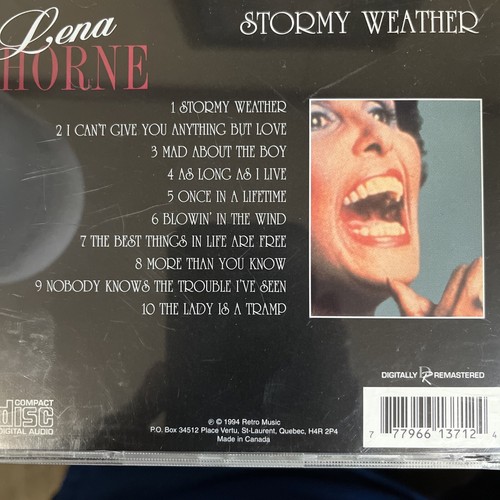 Lena Horne, Stormy Weather, IMPORT PRIMECUT-CD / EXC!- XX - Picture 2 of 2