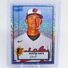 2021 Topps Chrome Anniversary Austin Hays #239 Platinum Mini Diamond 67/70