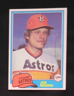 1981 TOPPS #722 J0E NIEKRO HOUSTON ASTROS NM-MT OR BETTER 2 TIME 20 GAME WINNER