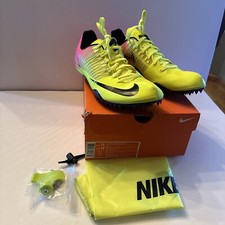NEW NIKE Celar 5 OC Sprint Track Spikes Shoes Green Pink Mens 13 882024-999