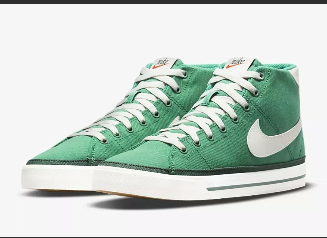 Nike Court Legacy Canvas Mid S50 Green White Shoes. Size 7.5. Style:DM3363-300. Nike | Shoes | Nike Court Legacy Canvas Mid S5 Green White  main image 2