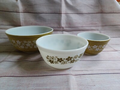 Crazy Daisy Pattern Daisy Pyrex Bowls Vintage PYREX Crazy Daisy