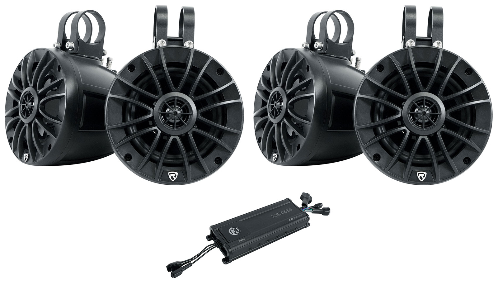 Memphis Audio MX6006 600 Вт 6-канальный усилитель UTV для квадроциклов4 колонки 525 Tower