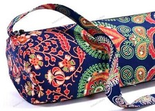 Yoga Mat Carry Bag With Shoulder Strap Large Indian Mandala Portable