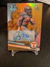 Jaylen Wright Gold Auto /50 2023 Bowman Chrome U University