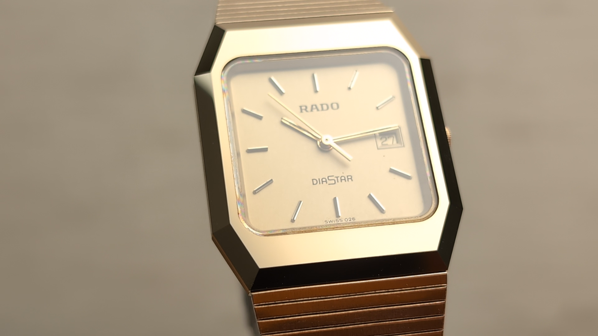 RADO DiaStar 129.0325.3 Gold Tank Square Quartz Men's Watch