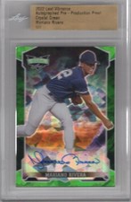 MARIANO RIVERA 2022 LEAF VIBRANCE GREEN CRACKED ICE PROOF AUTO 1/1 *YANKEES* HOF