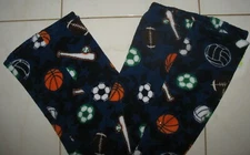 CAPELLI NY KIDS LARGE 8-10 - SPORTS MOTIF - PLUSH PAJAMA BOTTOM / LOUNGE PANTS