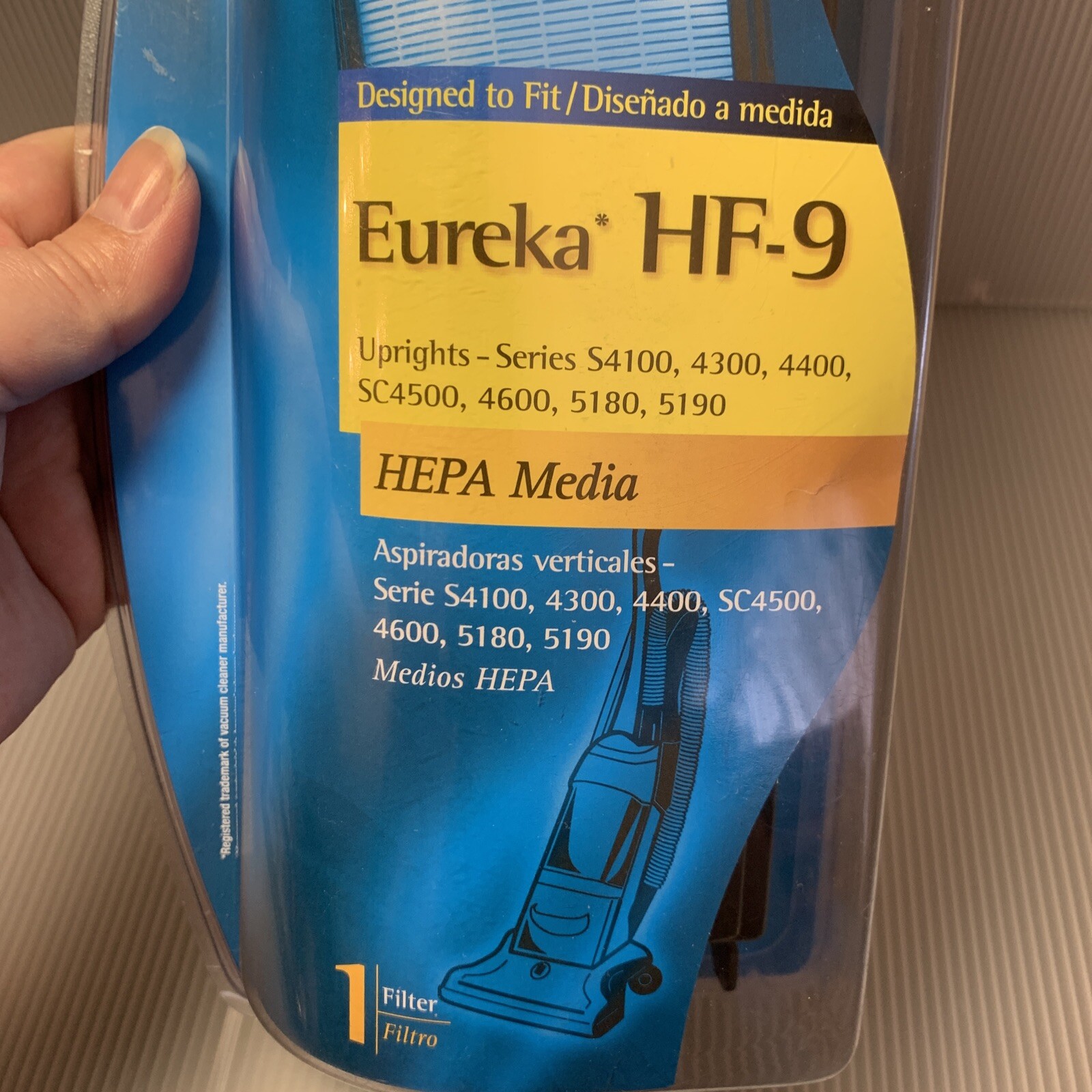 Honeywell Eureka HF9 HEPA Vacuum Filter H14002 HEPA Media New