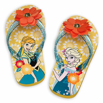 elsa frozen flip flops