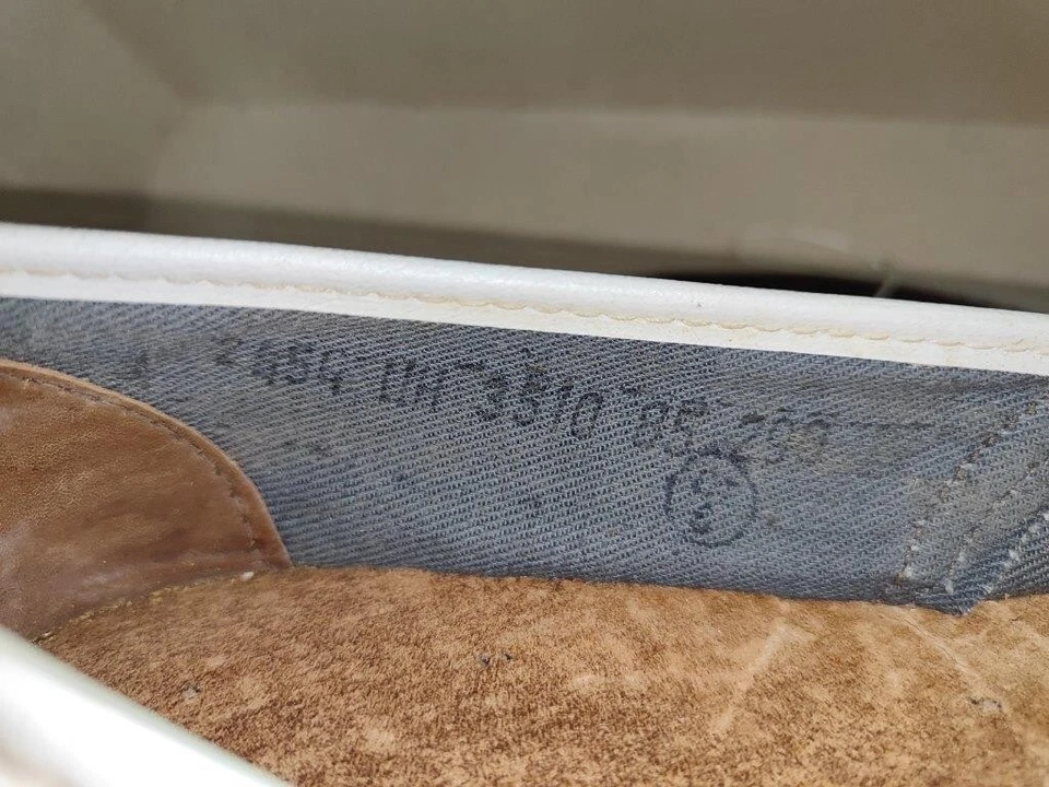 Zapatillas retro vintage soviéticas 1989 URSS cuero original hospital hospital hospital, 1980 Foto 4 de 4