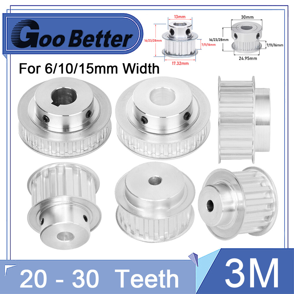 L Timing Belt Pulleys Synchronous Wheel 13mm Width 10 - 20 Teeth - Foto 11