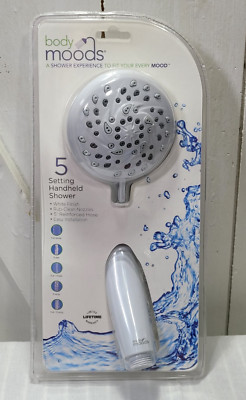Waxman Handheld Shower 5 Setting White Camping Pets Unopened Packaged NEW