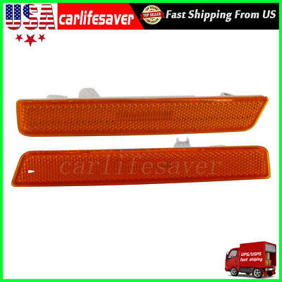 Pair Side Marker For 2015-2022 Dodge Challenger Front 68195788AB 68195789AB