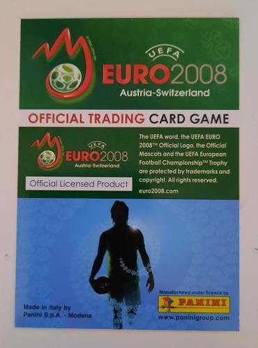 Panini Euro 2008 Z IBRAHIMOVIC first European champ. RARE card Rookie #192 - Picture 2 of 2
