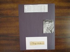 GEORGE  McQUINN(Died in 1978)Signed Cut Signature w/8 x 11 Display w/Stats/Photo