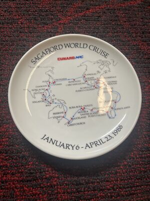 Rosenthal Germany Studio Linie 6  Collectors Plate 1988 Sagafjord World Cruise