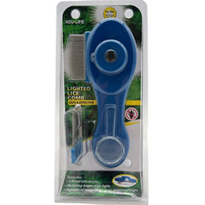 Lighted Lice Comb Acu Life 2 Metal Pin Combs Magnifier Rotating Inspection Light