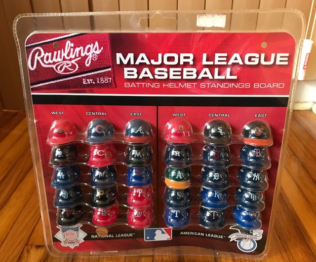 MLB Major League Baseball Deluxe Batting Helmet Standings Board Mini