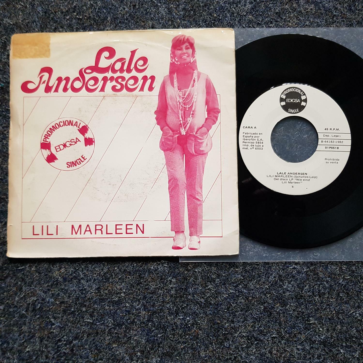 7"" Single Vinyl Lale Andersen - Lili Marleen PROMO SPAIN