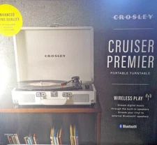 Crosley Cruiser Premier Vinyl Record Player with Speakers and Wireless Bluetooth
